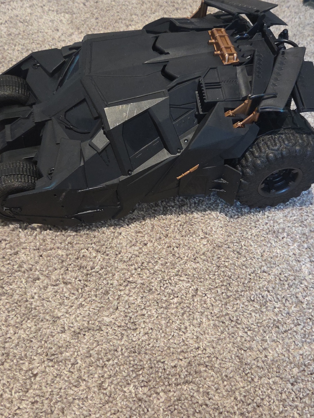 Remote Control Batmobile RC Car in Matte Black - Picture 3 of 7